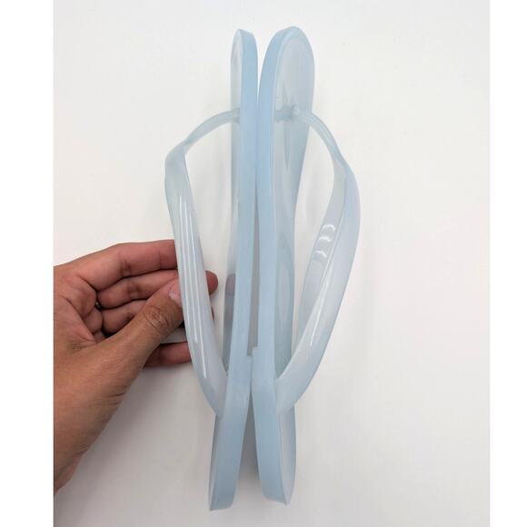 Jeffrey Campbell Beach Day Jelly Flip Flop Sandals Women's Blue Size US8 EU39 - Picture 9 of 10